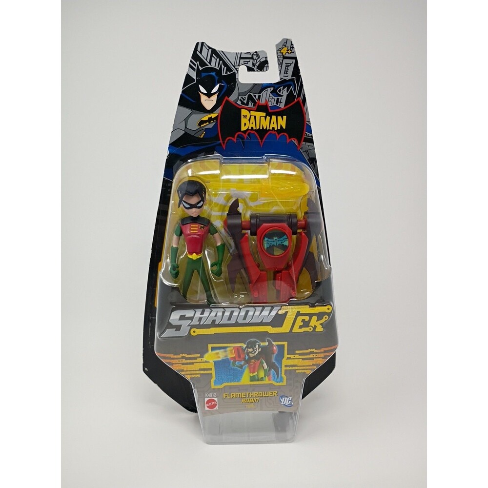 DC The Batman Shadow Tek Flamethrower Robin Figure Mattel 2007